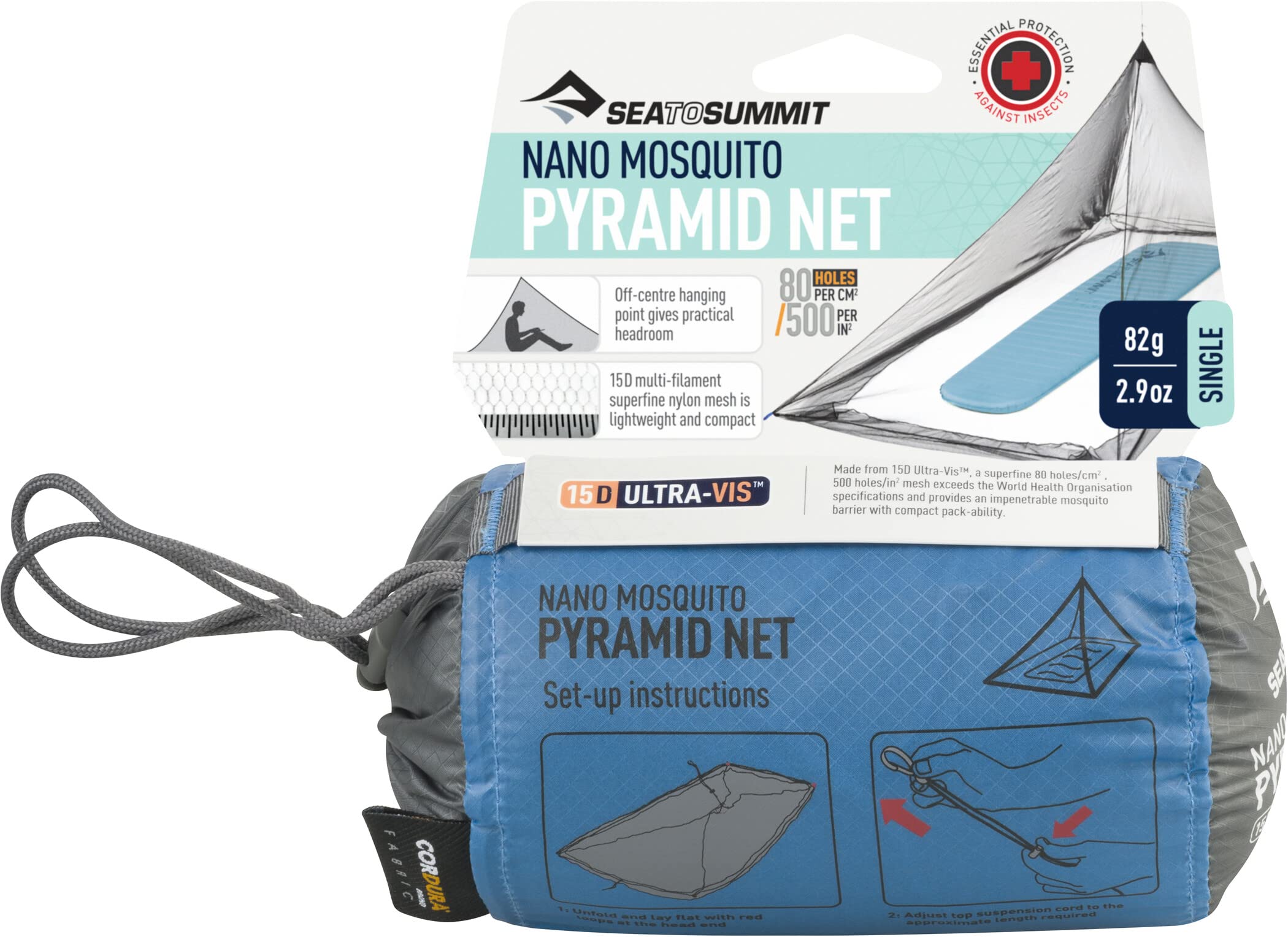 Sea to Summit Nano Pyramid Net Ultralight Shelter, Single