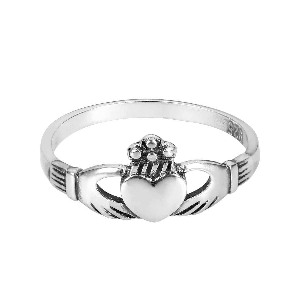 925 Sterling Silver Benediction of the Claddagh Ring Size 7