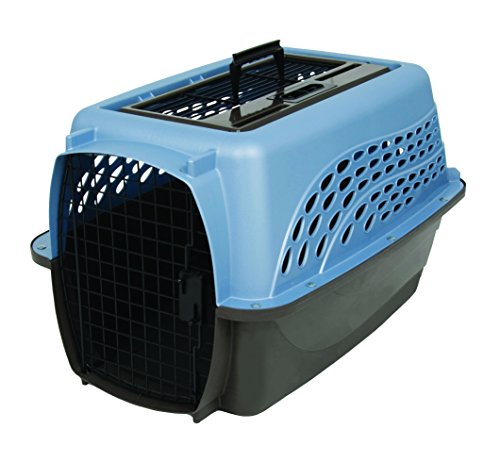 Petmate Medium 2-Door Top Load Pet Kennel Blue