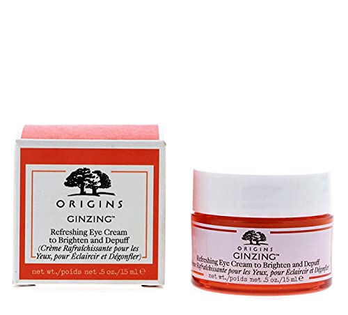 GinZing Refreshing Eye Cream to Brighten and Depuff by Origins for Unisex - 0.5 oz Eye Cream