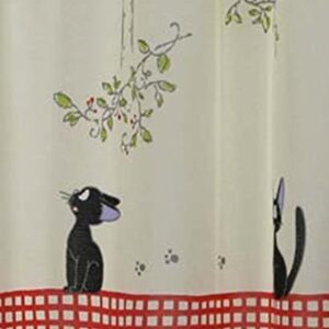 Studio Ghibuli Kiki's Delivery Service Cafe Curtain Walking Jiji Made in Japan