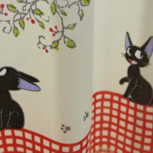 Studio Ghibuli Kiki's Delivery Service Cafe Curtain Walking Jiji Made in Japan