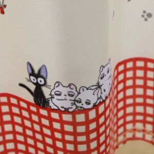 Studio Ghibuli Kiki's Delivery Service Cafe Curtain Walking Jiji Made in Japan