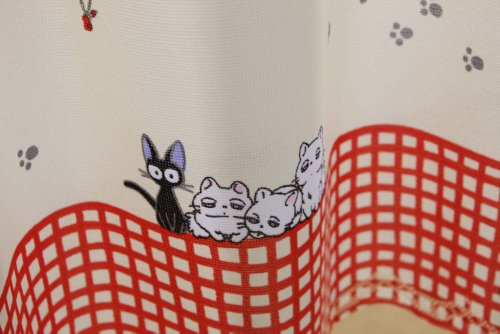 Studio Ghibuli Kiki's Delivery Service Cafe Curtain Walking Jiji Made in Japan