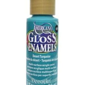 DecoArt Americana Gloss Enamel Paint, 2-Ounce, Desert Turquoise