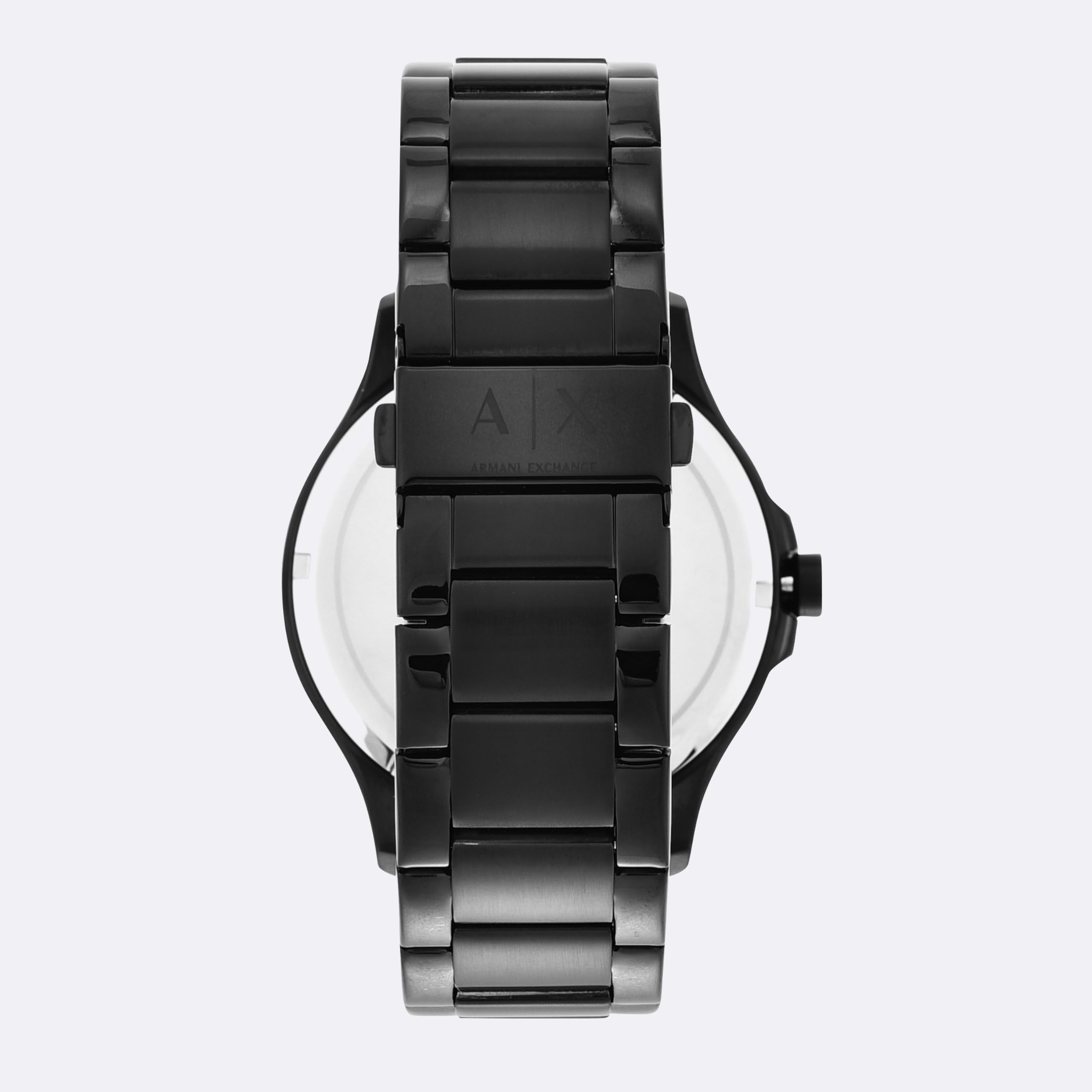 A｜X ARMANI EXCHANGE Men's Black Stainless Steel Watch (Model: AX2104)