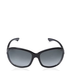 Tom Ford Women's TF0008 Sunglasses, Shiny Black