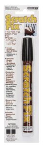 miller sf1203 wood stain scratch fix pen / wood repair marker - black brown wood