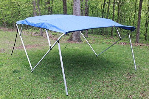 Vortex Royal Blue Square Tube Frame 4 Bow Pontoon/Deck Boat Bimini TOP 8' Long, 97-103" Wide 1 to 4 Business Day DELIVERY