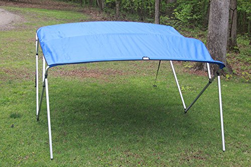 Vortex Royal Blue Square Tube Frame 4 Bow Pontoon/Deck Boat Bimini TOP 8' Long, 97-103" Wide 1 to 4 Business Day DELIVERY