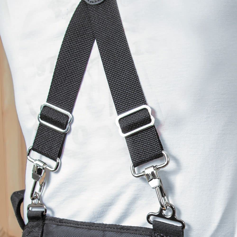 Klein Tools 55400 Adjustable Suspenders, for 4-Point Attachment Belts, Rugged and Padded, Ideal Electricians or Carpenters Suspenders