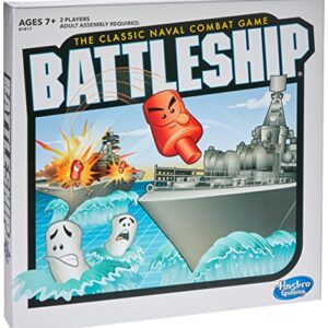 BATTLESHIP Hasbro Gaming: Battleship Classic Board Game Strategy Game Ages 7 and Up For 2 Players