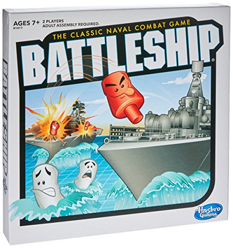 BATTLESHIP Hasbro Gaming: Battleship Classic Board Game Strategy Game Ages 7 and Up For 2 Players