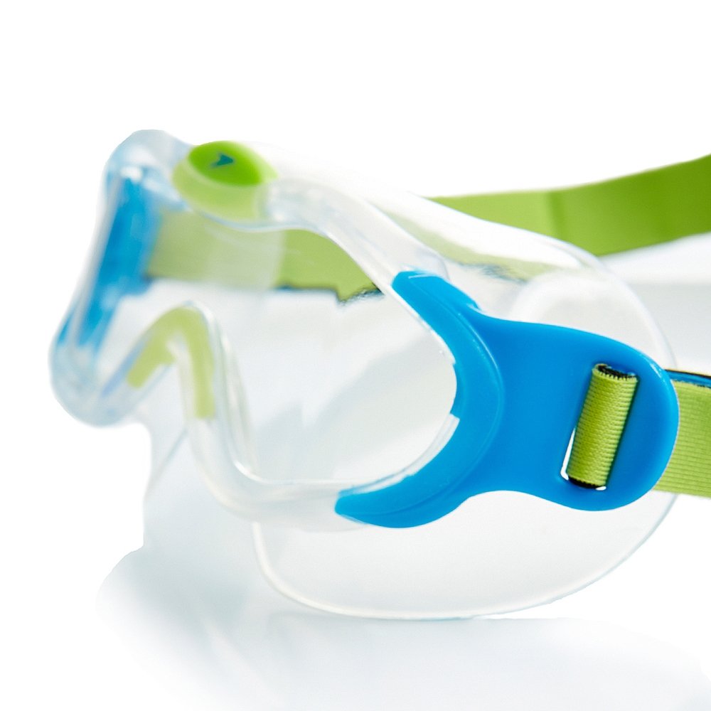 Speedo Blue Children's Sea Squad Mask Swim Goggles, Blue/Green, 2-6 years