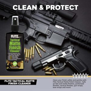 Flitz Tactical Matte Finish Cleaner, 7.6 oz, Black