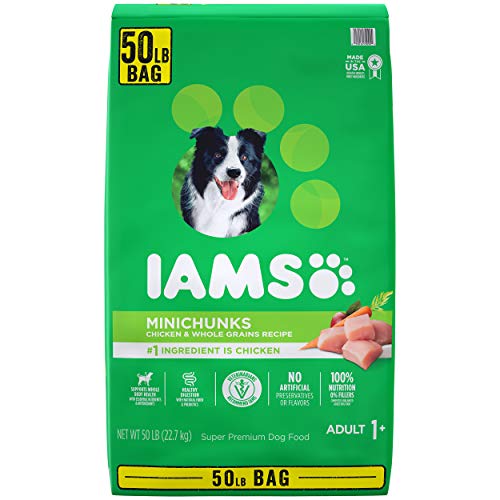 IAMS PROACTIVE HEALTH Adult Minichunks Small Dry Dog Food Chicken Dog Kibble, 50 lb. Bag