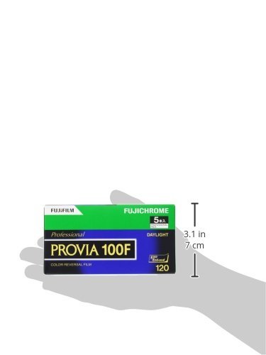 FUJIFILM Fujichrome Provia 100F Professional RDP-III Color Transparency Film (120 Roll Film, 5 Pack)