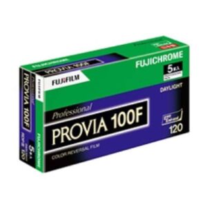 FUJIFILM Fujichrome Provia 100F Professional RDP-III Color Transparency Film (120 Roll Film, 5 Pack)