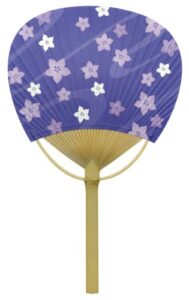 shikoku group fan kikyo chirashi wooden