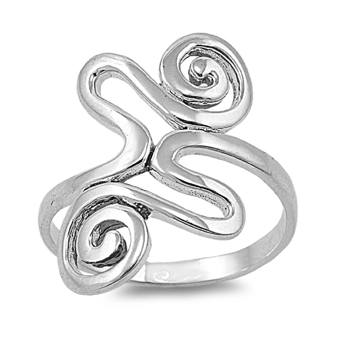 CloseoutWarehouse 925 Sterling Silver Wicca Pagan Rebirth Creativity Ring Size 9