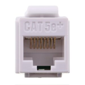 Legrand - On-Q WP3475WH Cat5e RJ45 Quick Connect Keystone Insert with 110 Punch-Down, White