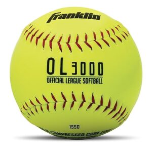 franklin sports official size softballs - 12" softballs - fastpitch tournament softballs - great for practice + training - official size + weight - 1 pack