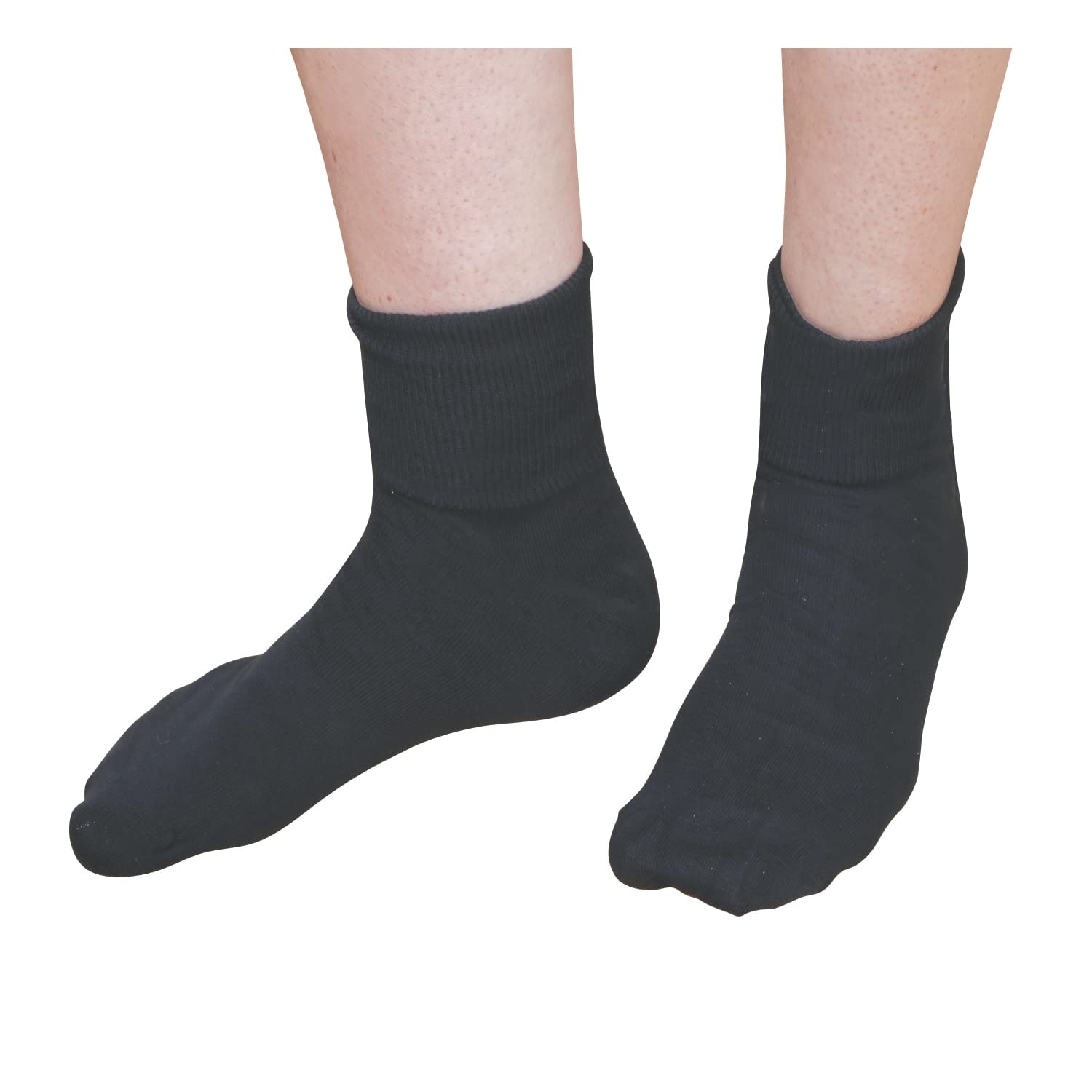 Buster Brown Ankle Socks, 3 Pairs, Small, Black