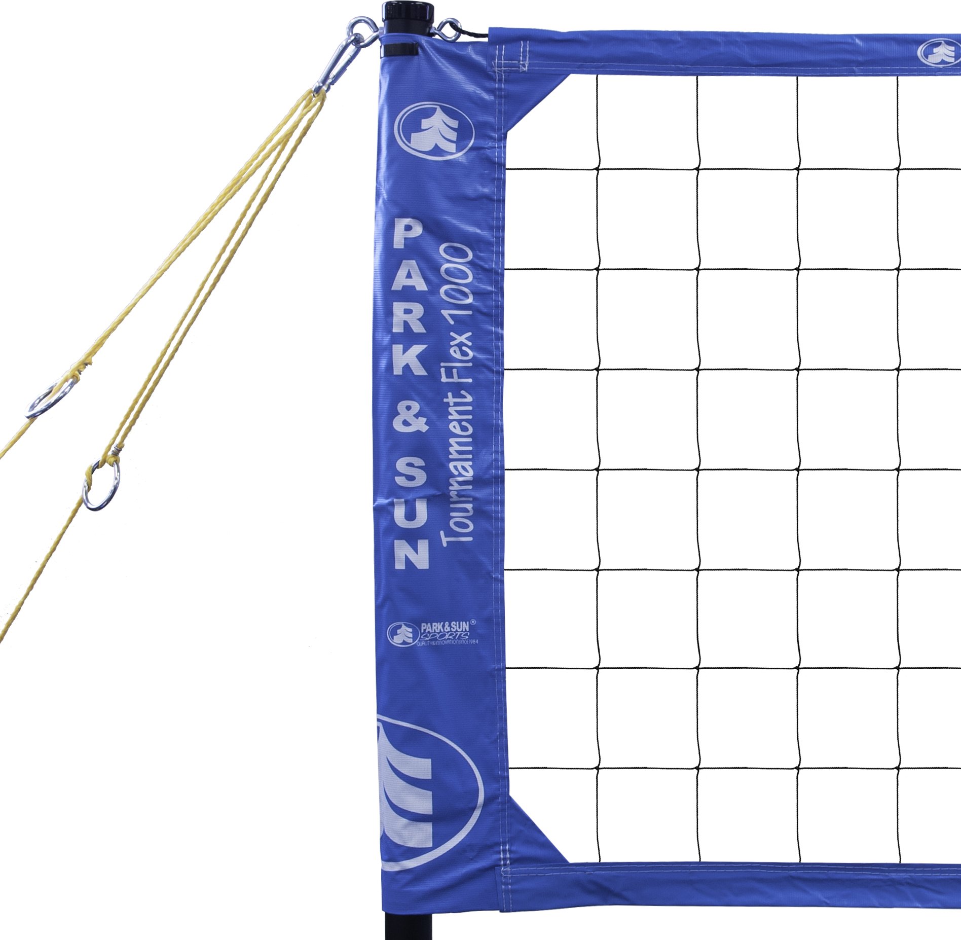 Park & Sun Sports Tournament Flex 1000: Portable Outdoor Volleyball Net System, Blue