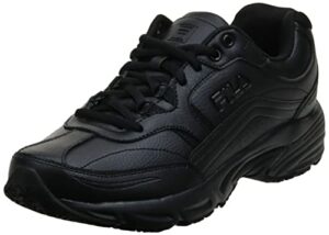 fila women's memory workshift training shoe,black/black/black,9.5 w us