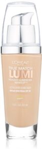 l'oreal paris true match lumi healthy luminous makeup, w3 nude beige, 1 fl; oz.