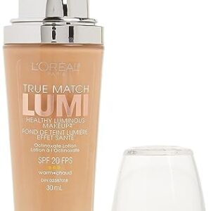 L'Oreal Paris True Match Lumi Healthy Luminous Makeup, W4 Natural Beige, 1 fl; oz.