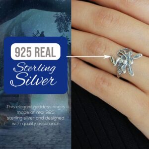 CloseoutWarehouse Sterling Silver Fairy Goddess Ring Size 7