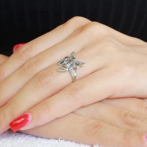 CloseoutWarehouse Sterling Silver Fairy Goddess Ring Size 7