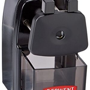 Derwent Super Point Manual Helical Pencil Sharpener (2302001) , Black , 1 Count (Pack of 1)