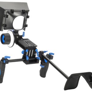 Morros Professional DSLR Rig with Follow Focus and Matte Box for All DSLR Cameras and Video Camcorders