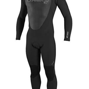 O'Neill Wetsuits Men's Epic 3/2mm Back Zip Full Wetsuit, Black/Black/Black, Large