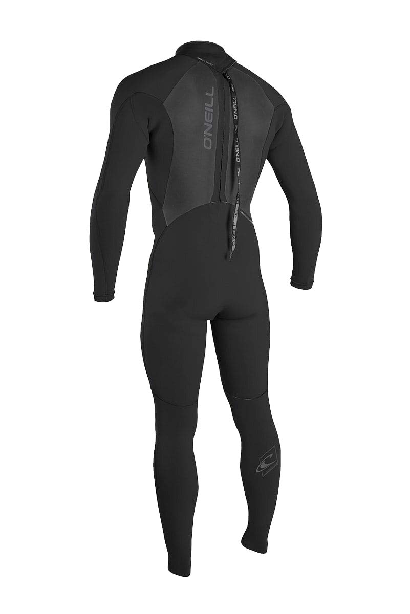 O'Neill Wetsuits Men's Epic 3/2mm Back Zip Full Wetsuit, Black/Black/Black, Medium