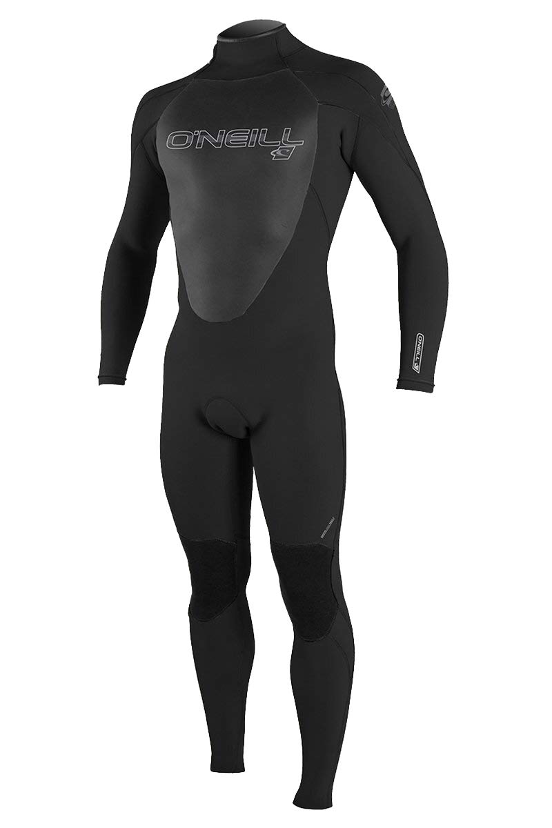 O'Neill Wetsuits Men's Epic 3/2mm Back Zip Full Wetsuit, Black/Black/Black, X-Large