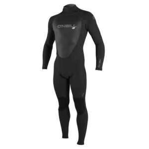 o'neill wetsuits men's epic 4/3mm back zip full wetsuit, black/black/black, xx-large