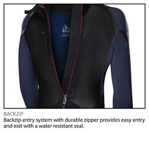 O'Neill Women's Epic 4/3mm Back Zip Full Wetsuit, Black/Black/Black, 8