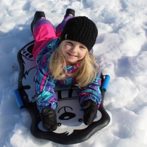 Flexible Flyer Polar Bear Kids Foam Sled Toddler Snow Slider, 36 inch