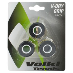 v-dry grip | overgrip | high performance tennis grip (black, 3-pack)