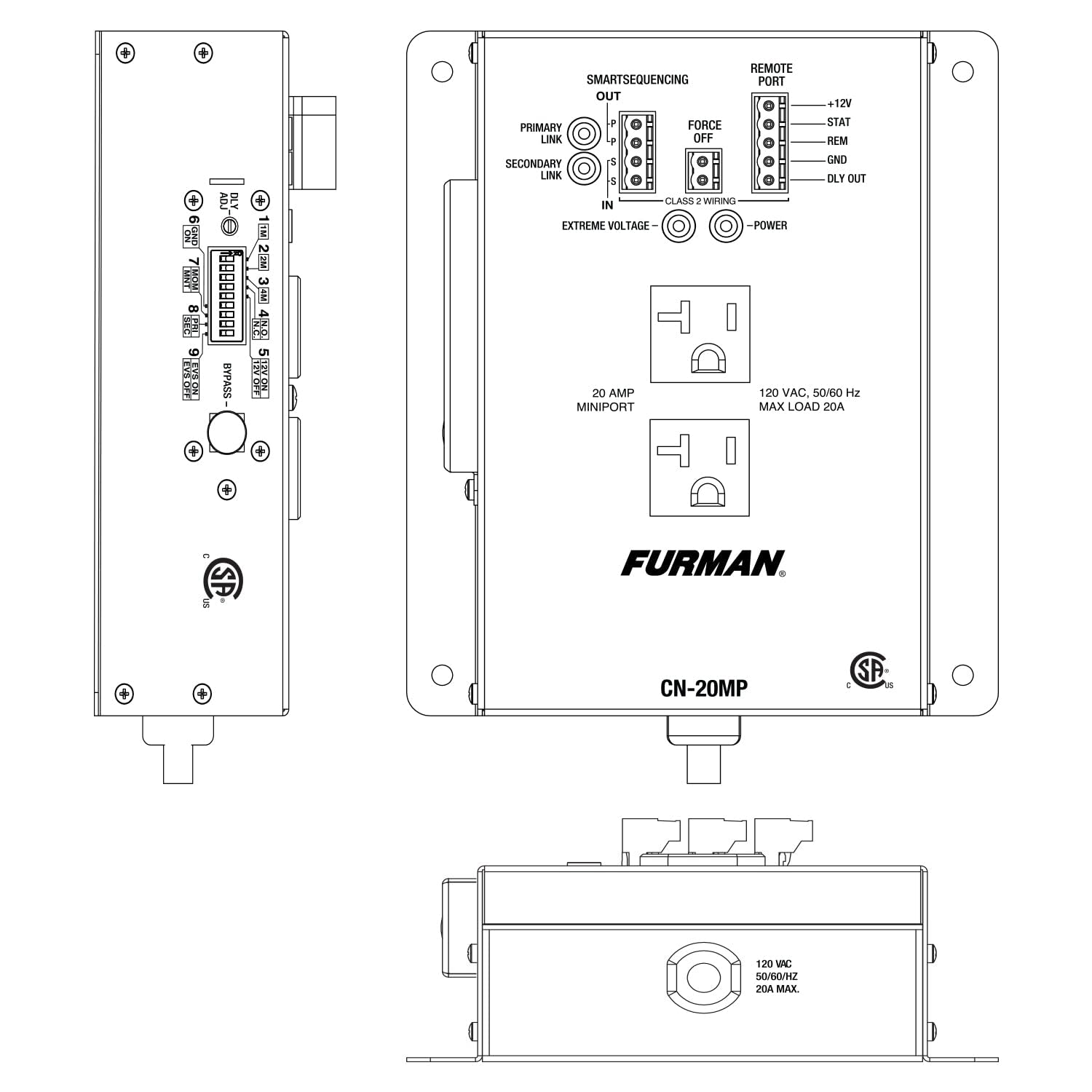 Furman CN-20MP 20 Amp MiniPort