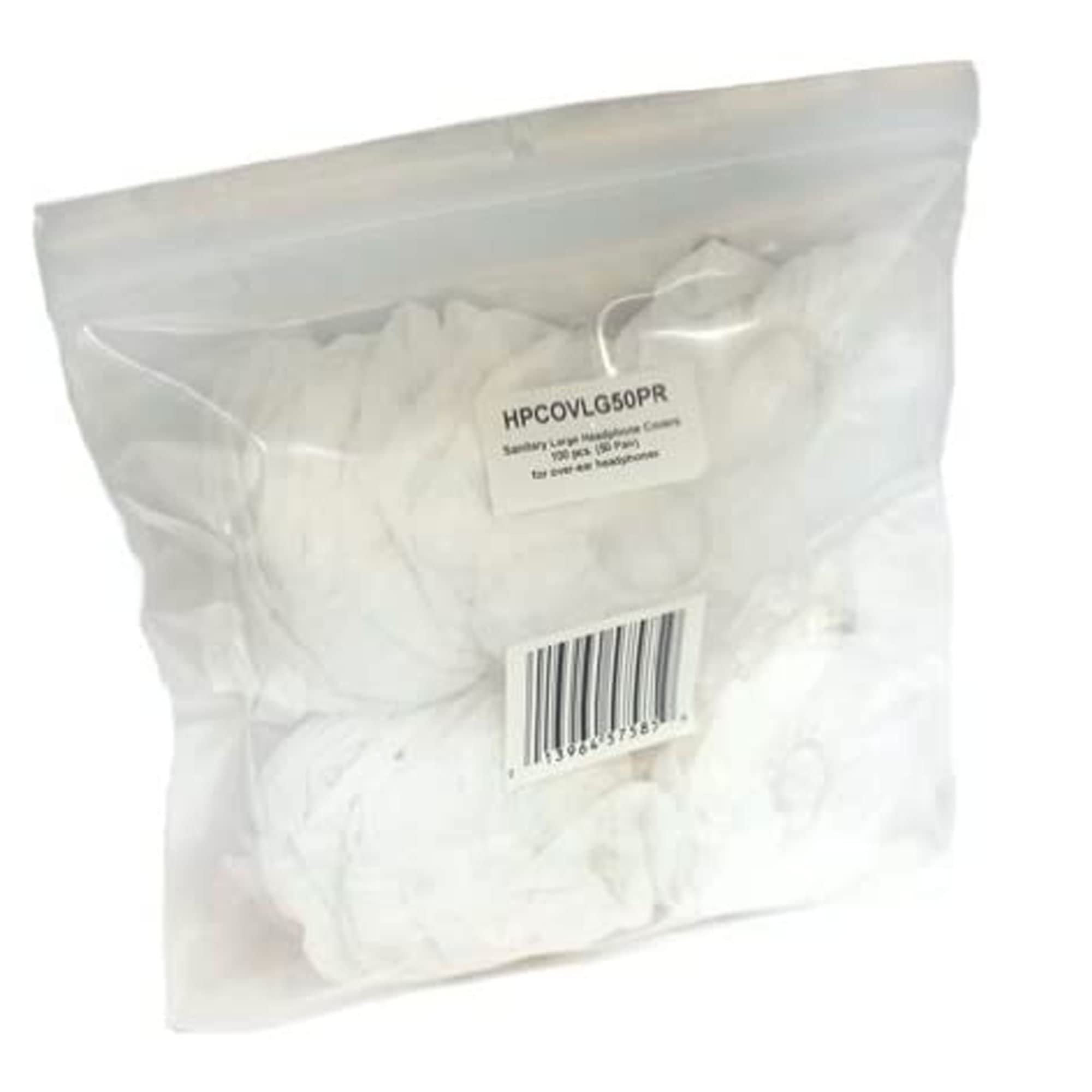 Disposable Sanitary Earpiece Covers for Large Headphones 100 pcs (50 Pair)