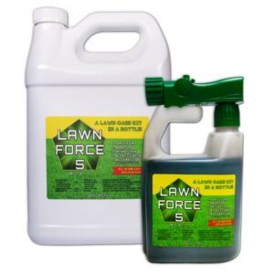 5-in-1 Natural Liquid Lawn Fertilizer Aerator Dethatcher Humic Acid Kelp Mycorrhizae – Lawn Force 5 – Nature’s Lawn & Garden - 1 Gal