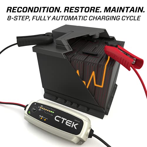 CTEK - 40-206 MXS 5.0 Fully Automatic 4.3 amp Battery Charger and Maintainer 12V