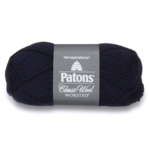 spinrite patons classic wool, navy yarn