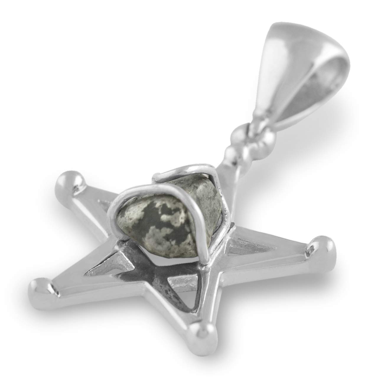 Starborn Campo del Cielo Meteorite Star Pendant in Sterling Silver