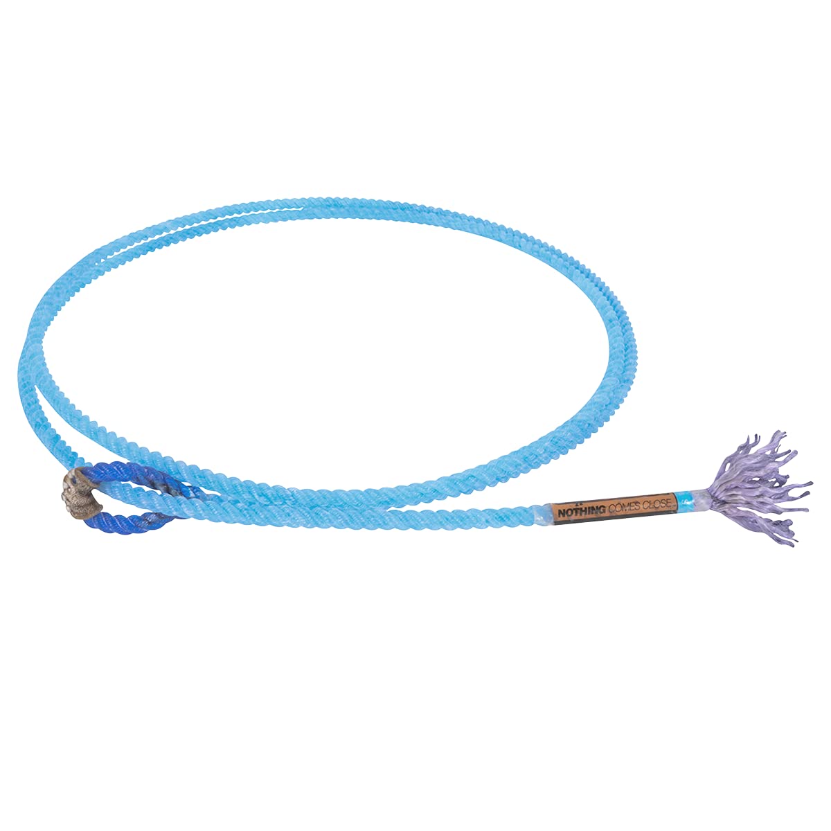 RATTLER ROPES Racer Calf Piggin String, Blue Eye 1/4-inch, Blue, Medium Hard