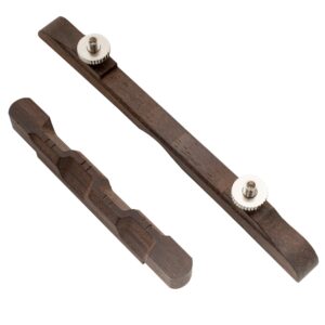 Musiclily 114mm Rosewood Adjustable Compensated Mandolin Bridge Set